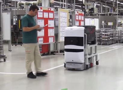 TUG transporta materiales en oficinas de manera autónoma